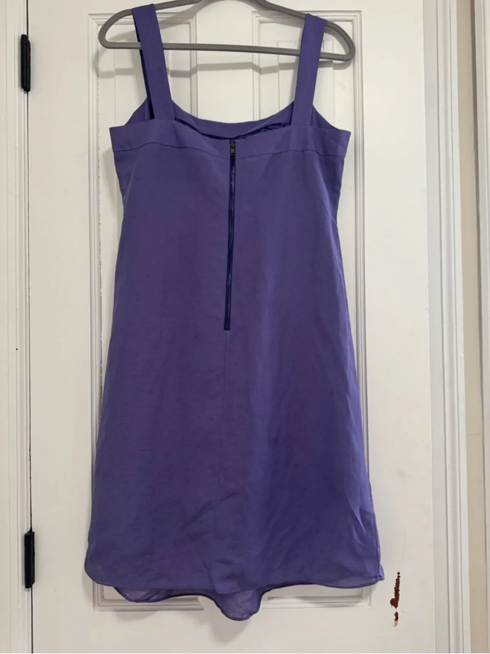 Elie Tahari Kendall Dress 10 Purple Linen Blend‎ Pleated NWT Brunch Wedding Chic